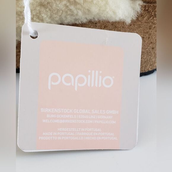 NWT Papillio Birkenstock Namica Teddy Eggshell Women's Wedge Sandal Size… - Picture 10 of 11